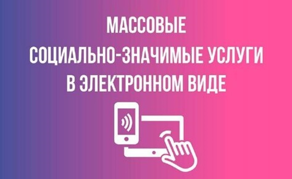 Массовые социально значимые услуги (МСЗУ) в электронном формате.